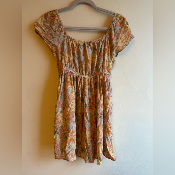 American Eagle Summer Floral Flowy Airy Babydoll Dress Size S - Picture 2 of 2